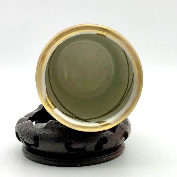 Kintsugi Brush Pot Chinese Famille Rose Cup Gold Crack Art Personal Growth Gift - Picture 15 of 17